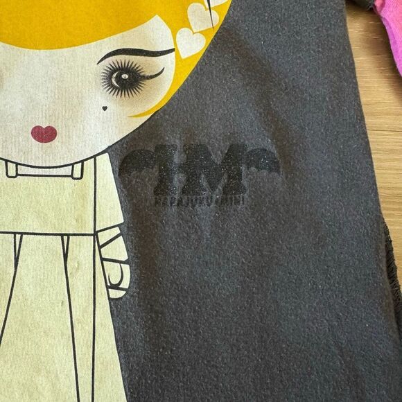 Harajuku Mini Girls Long Sleeve Cursed To Cuteness Halloween Gray Size 6/6X Y2K - Picture 3 of 7